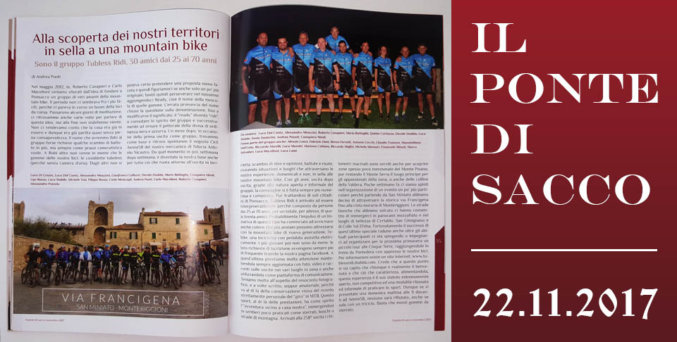 Tubless Ridi su il Ponted di Sacco di Ponsacco