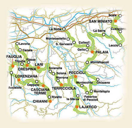 Strada del vino dei Colli Pisani